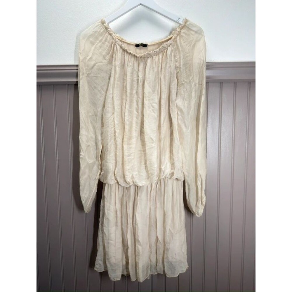 NT by Amati Cream Long Sleeve Dress Size 4